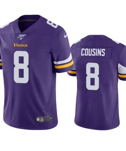 Minnesota Vikings Kirk Cousins Purple 100th Season Vapor Limited Jersey