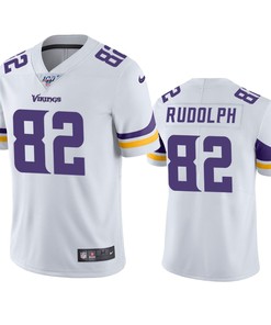 Minnesota Vikings Kyle Rudolph White 100th Season Vapor Limited Jersey