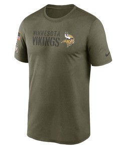 Minnesota Vikings Men 2022 Salute to Service Legend Team T-Shirt - Olive