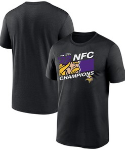 Minnesota Vikings NFC Champions Iconic Black Men T-Shirt