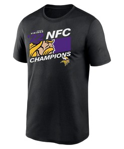 Minnesota Vikings NFC Champions Iconic Black Men T-Shirt
