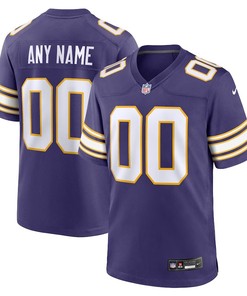 Minnesota Vikings Nike Classic Custom Game Jersey - Purple
