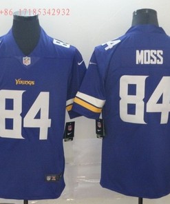 Minnesota Vikings Randy Moss #84 Nfl 2020 Cobalt Blue Jersey Jersey