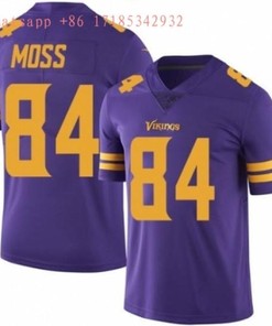 Minnesota Vikings Randy Moss #84 Nfl 2020 Purple Jersey Jersey