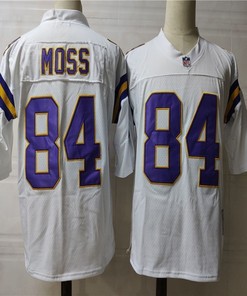 Minnesota Vikings Randy Moss #84 Nfl 2020 White Jersey