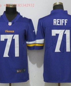 Minnesota Vikings Riley Reiff #33 Nfl 2020 Cobalt Blue Jersey Jersey