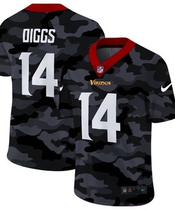 Minnesota Vikings Stefon Diggs #14 Nfl 2020 Camo Black Jersey