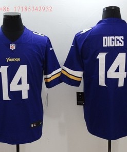 Minnesota Vikings Stefon Diggs #14 Nfl 2020 Cobalt Blue Jersey Jersey