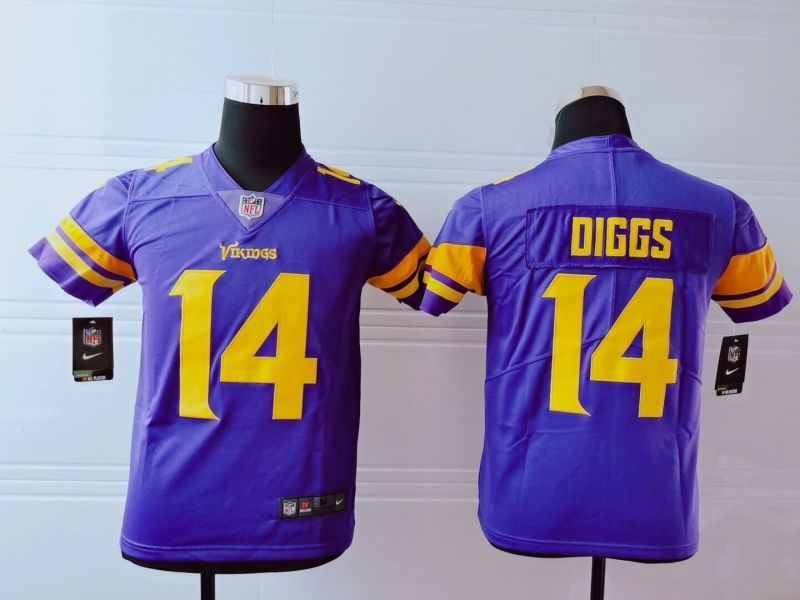 Minnesota Vikings Stefon Diggs #14 Nfl 2020 Purple Jersey
