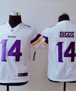 Minnesota Vikings Stefon Diggs #14 Nfl 2020 White Jersey