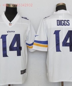 Minnesota Vikings Stefon Diggs #14 Nfl 2020 White Jersey Jersey
