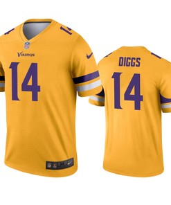 Minnesota Vikings Stefon Diggs Gold Inverted Legend Jersey