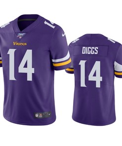 Minnesota Vikings Stefon Diggs Purple 100th Season Vapor Limited Jersey