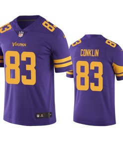 Minnesota Vikings Tyler Conklin Purple Nike Color Rush Limited Jersey