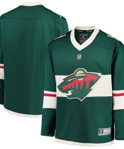 Minnesota Wild Fanatics Branded Home Replica Blank Jersey - Green Nhl