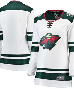 Minnesota Wild Fanatics Branded Womens Away Breakaway Jersey White Nhl