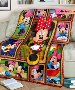 Minnie Mouse Blanket, Minnie Mouse Fleece Blanket, Minnie And Mickey, Minnie Mouse Birthday Gift, Minnie Blankets, Gift For Her