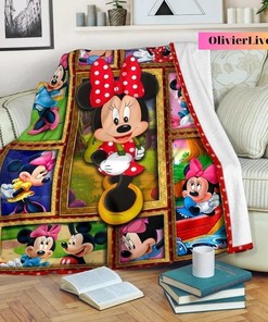 Minnie Mouse Blanket, Minnie Mouse Fleece Blanket, Minnie And Mickey, Minnie Mouse Birthday Gift, Minnie Blankets, Gift For Her