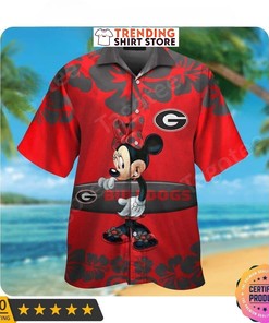 Minnie Mouse Georgia Bulldogs Uga Hawaiian Shirt