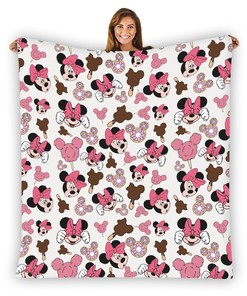 Minnie Mouse Summer Printing Flannel Blanket, Minnie mouse blanket