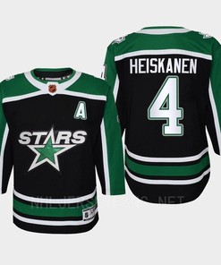 Miro Heiskanen 4 Dallas Stars 2022 Special Edition 2.0 Retro Youth Jersey Black
