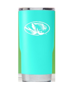Missouri Teal Tumbler - Missouri Teal Team Logo Tumbler - Go Tigers
