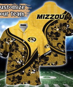 Missouri Tigers NCAA US Flag Flower Hawaii Shirt For Fans