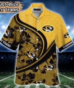 Missouri Tigers NCAA US Flag Flower Hawaii Shirt For Fans