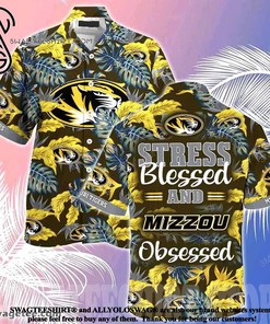 Missouri Tigers Stress Blessed Obsessed Summer Beach Hawaiian Shirt