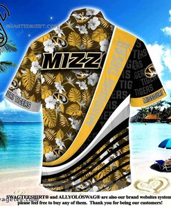 Missouri Tigers With Tropical Flower Pattern Summer Beach Hawaiian Shirt