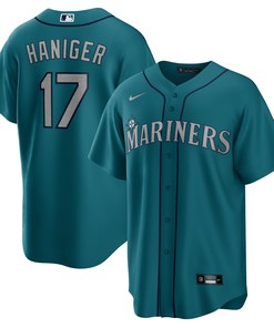 Mitch Haniger Seattle Mariners Alternate Replica Player Name Jersey - Aqua Mlb