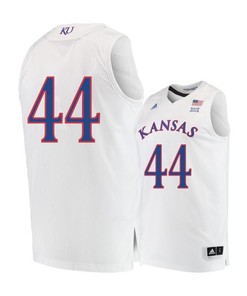 Mitch Lightfoot 44 Kansas Jayhawks Basketball Men Jersey - White