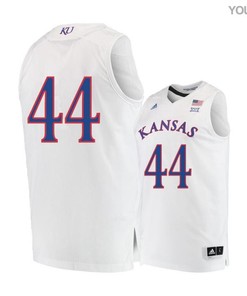 Mitch Lightfoot 44 Kansas Jayhawks Basketball Youth Jersey - White