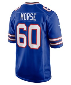 Mitch Morse 60 Buffalo Bills Game Player Jersey - Royal