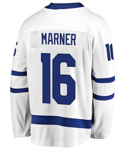 Mitchell Marner 16 Toronto Maple Leafs Stanley Cup 2023 Playoffs Patch Away Breakaway Men Jersey - White