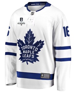 Mitchell Marner 16 Toronto Maple Leafs Stanley Cup 2023 Playoffs Patch Away Breakaway Men Jersey - White
