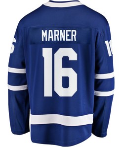Mitchell Marner 16 Toronto Maple Leafs Stanley Cup 2023 Playoffs Patch Home Breakaway Men Jersey - Blue