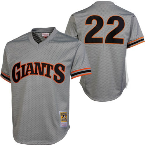Mitchell & Ness Will Clark San Francisco Giants 1989 Authentic Cooperstown Collection Batting Practice Jersey - Gray Mlb