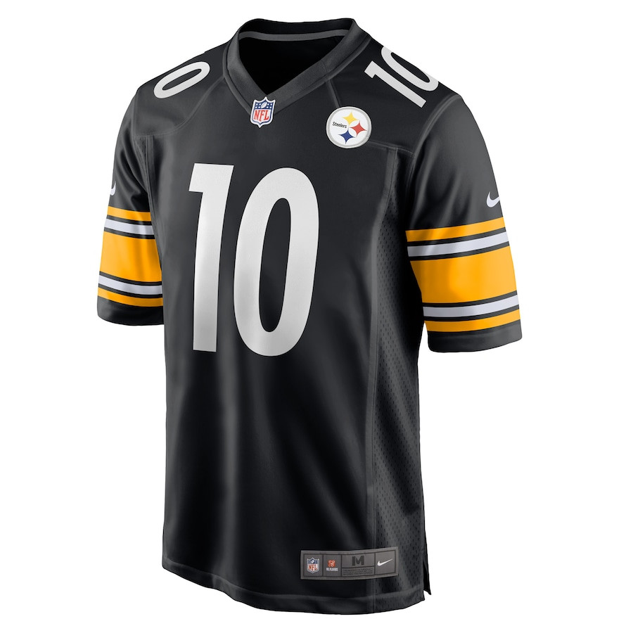 Mitchell Trubisky 10 Pittsburgh Steelers Game Jersey - Black