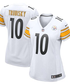 Mitchell Trubisky 10 Pittsburgh Steelers Women's Game Player Jersey - White