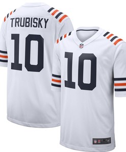 Mitchell Trubisky Chicago Bears Nike 2019 Alternate Classic Game Jersey - White