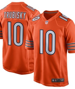 Mitchell Trubisky Chicago Bears Nike Alternate Game Jersey - Orange