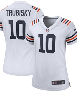 Mitchell Trubisky Chicago Bears Nike Womens 2019 Alternate Classic Game Jersey - White