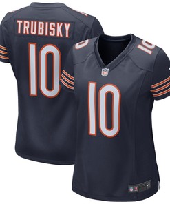 Mitchell Trubisky Chicago Bears Nike Womens Game Jersey - Navy