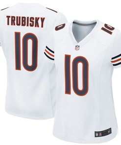 Mitchell Trubisky Chicago Bears Nike Womens Game Jersey - White