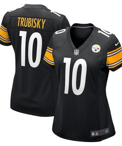 Mitchell Trubisky Pittsburgh Steelers Womens Game Jersey - Black Nfl