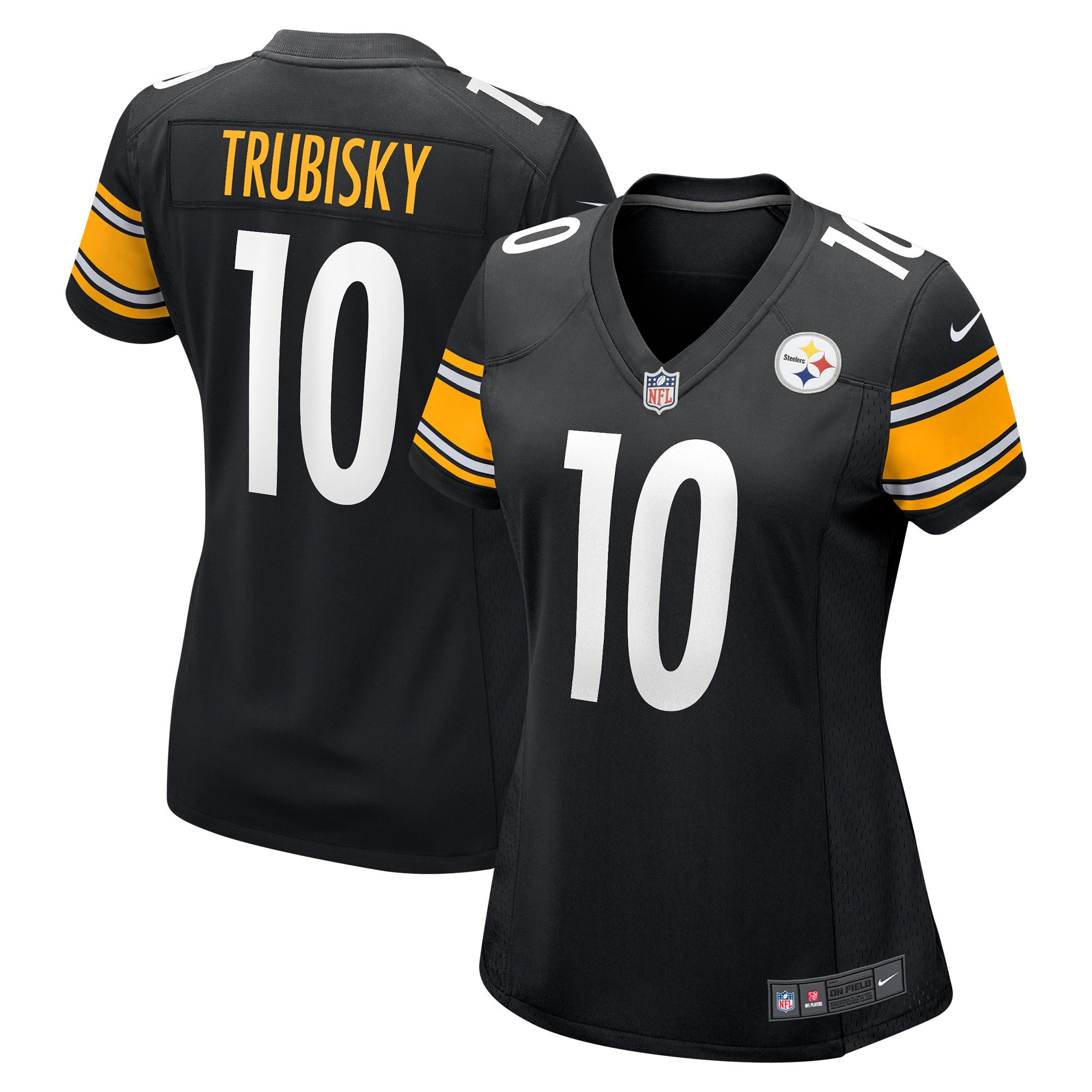 Mitchell Trubisky Pittsburgh Steelers Womens Game Jersey - Black Nfl