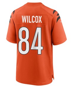 Mitchell Wilcox 84 Cincinnati Bengals Super Bowl LVII Champions Men Alternate Game Jersey - Orange