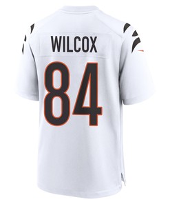Mitchell Wilcox 84 Cincinnati Bengals Super Bowl LVII Champions Men Game Jersey - White