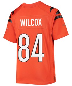 Mitchell Wilcox 84 Cincinnati Bengals Super Bowl LVII Champions Youth Alternate Game Jersey - Black